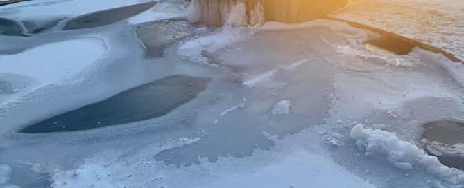 frozen pool