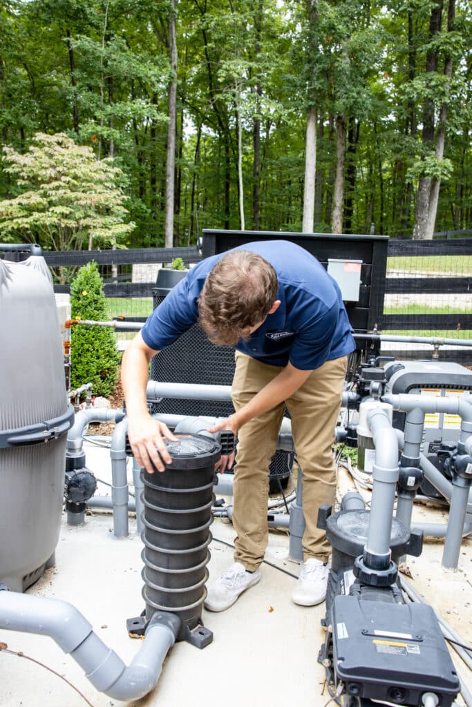 Filter Cleaning by Premier Pools and Spas